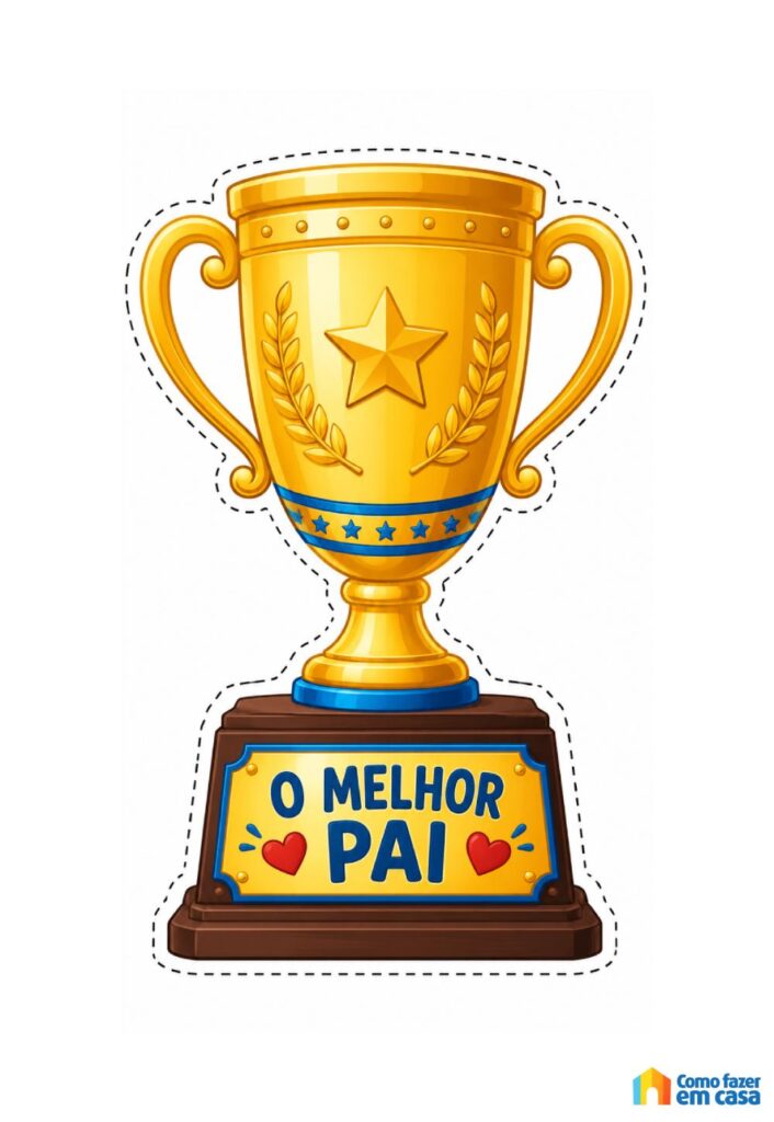 Molde de Troféu de Melhor Pai