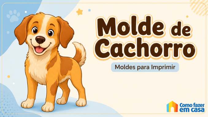 Moldes de Cachorro para Imprimir e Recortar