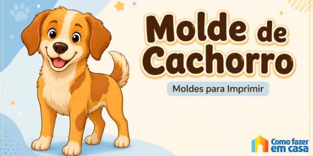 Moldes de Cachorro para Imprimir
