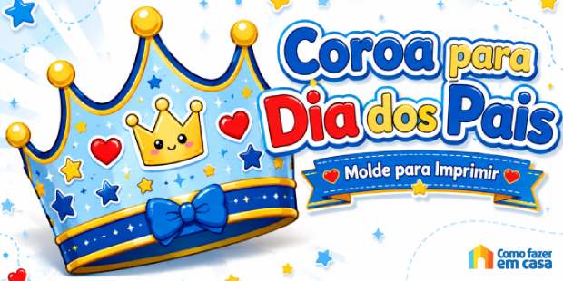Moldes de Coroa para Dia dos Pais
