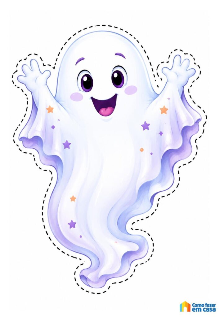 Molde de Fantasma para Imprimir