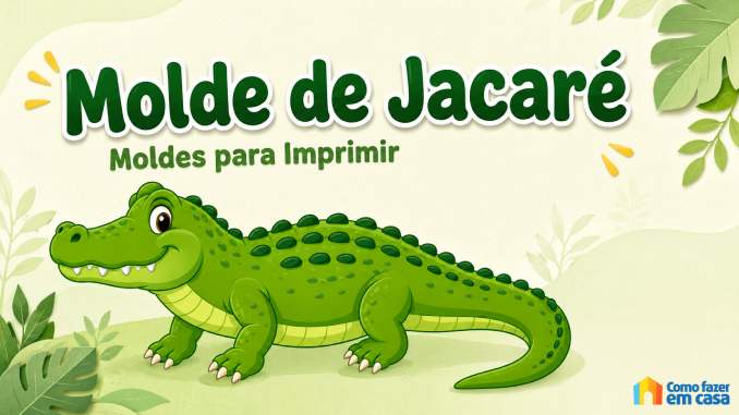 Moldes de Jacaré para Imprimir