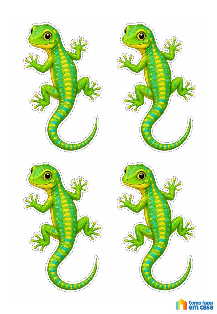 Moldes de Lagarto para Imprimir