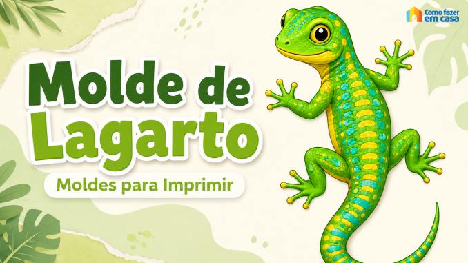 Moldes de Lagarto para Imprimir