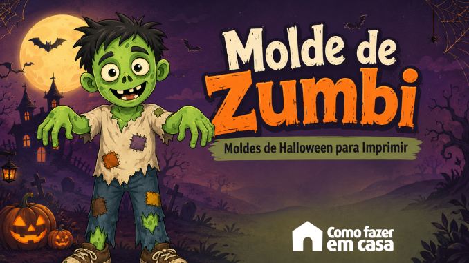 Molde de Zumbi para Imprimir
