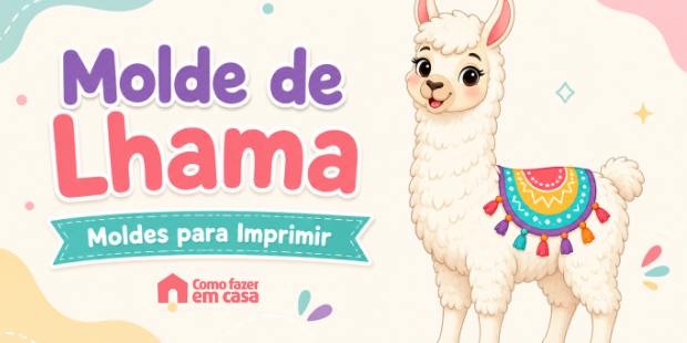 Moldes de Lhama para Imprimir