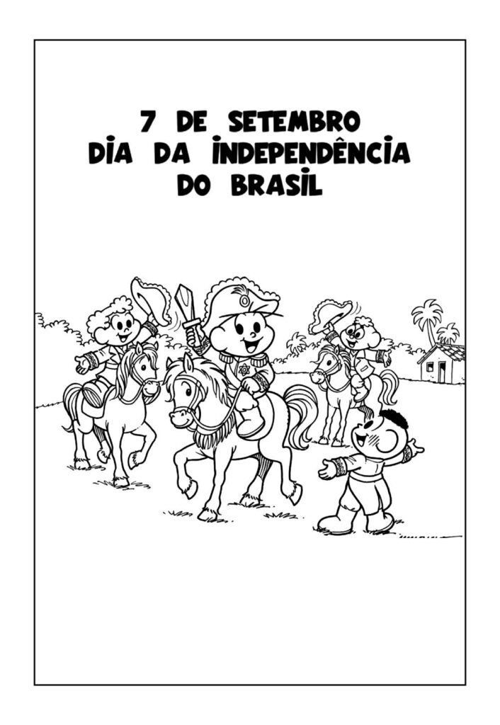 7 de Setembro para imprimir e pintar
