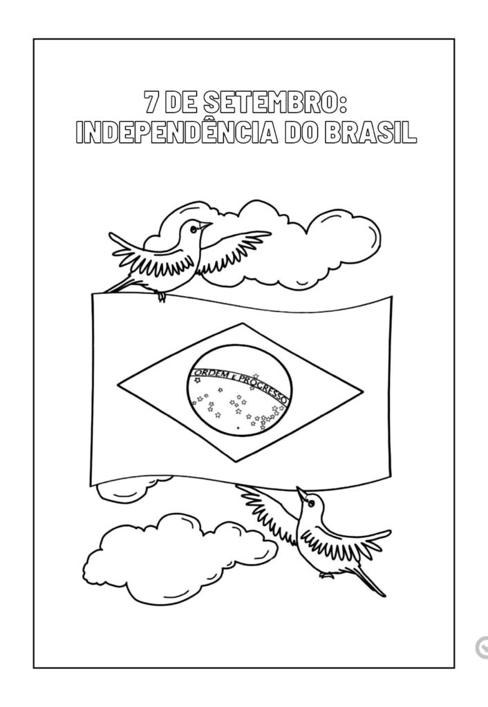 Desenhos de 7 de Setembro para pintar