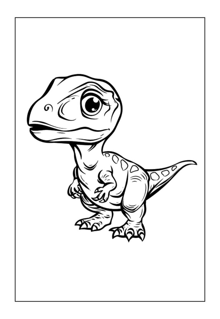 Desenhos de Velociraptor para colorir