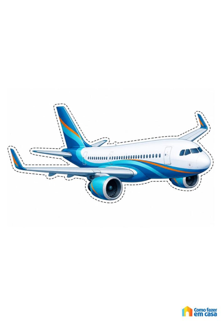 Avião para Imprimir