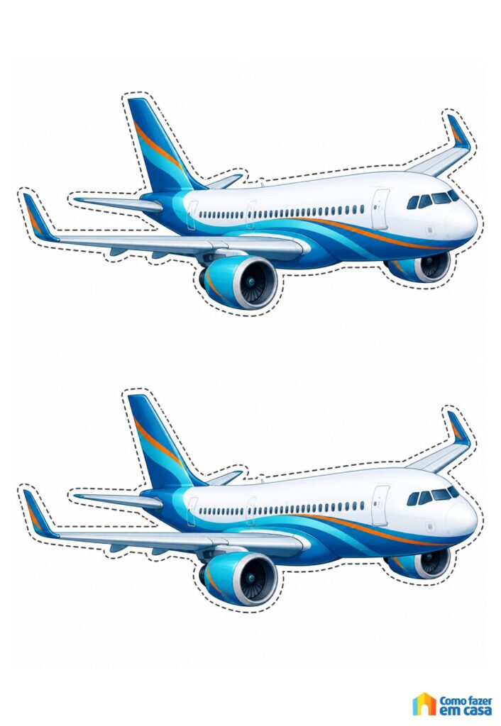 Moldes de Avião para Imprimir