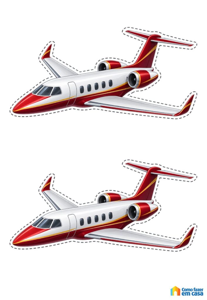 Moldes de Avião para Imprimir