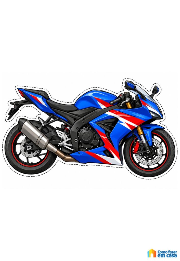 Moldes de Moto para imprimir
