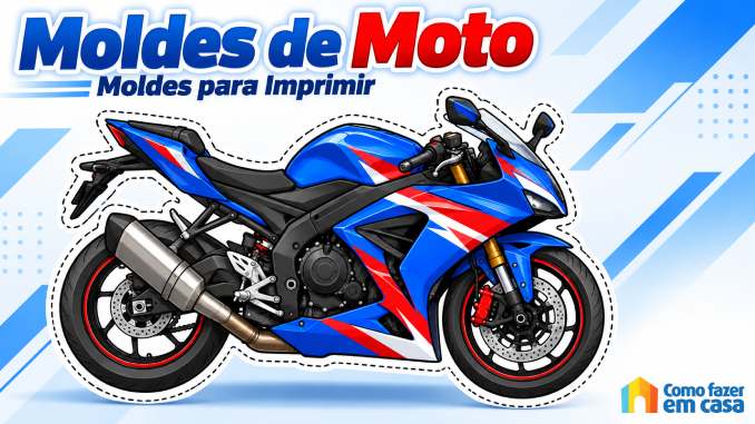 Moldes de Moto para imprimir