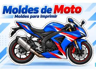 Moldes de Moto para imprimir