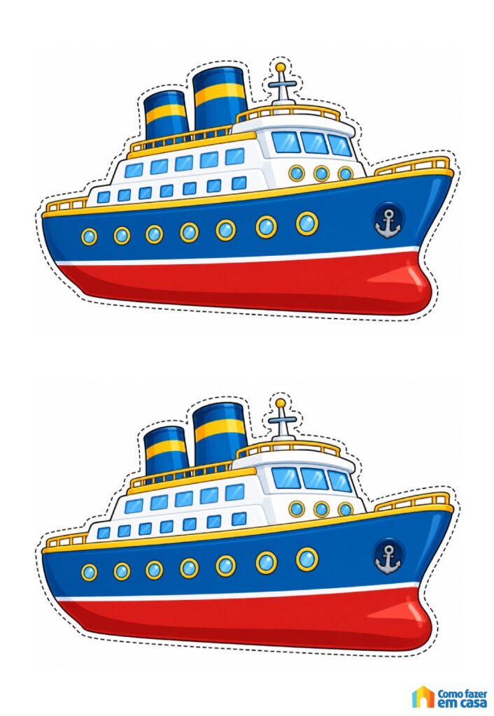 Moldes de Navios para Imprimir