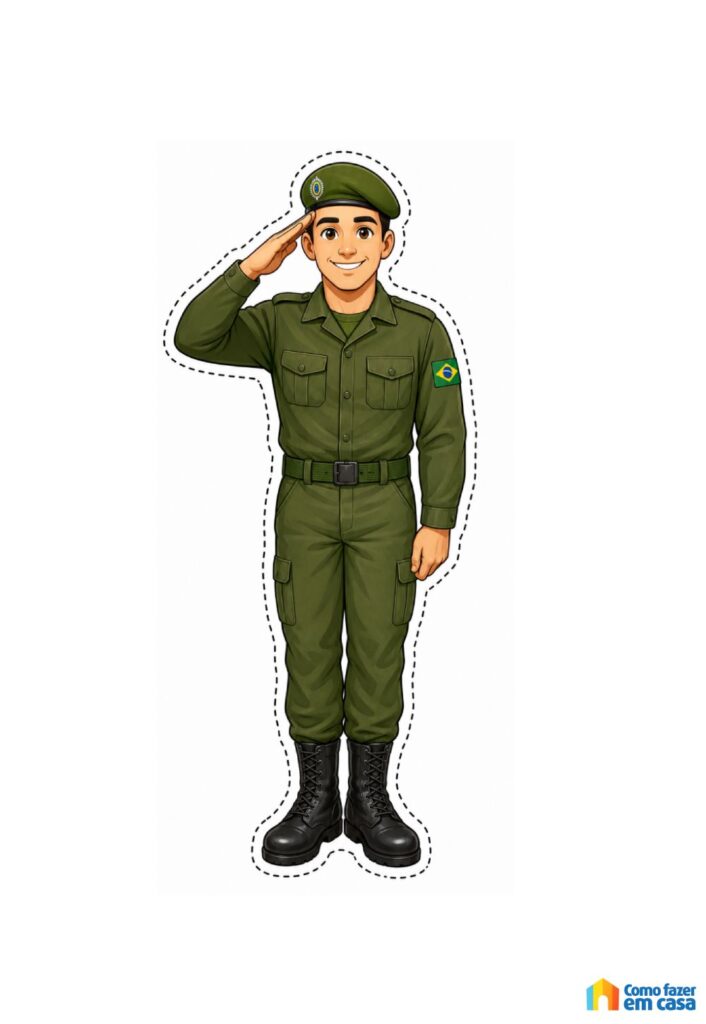 Molde de Soldado Brasileiro