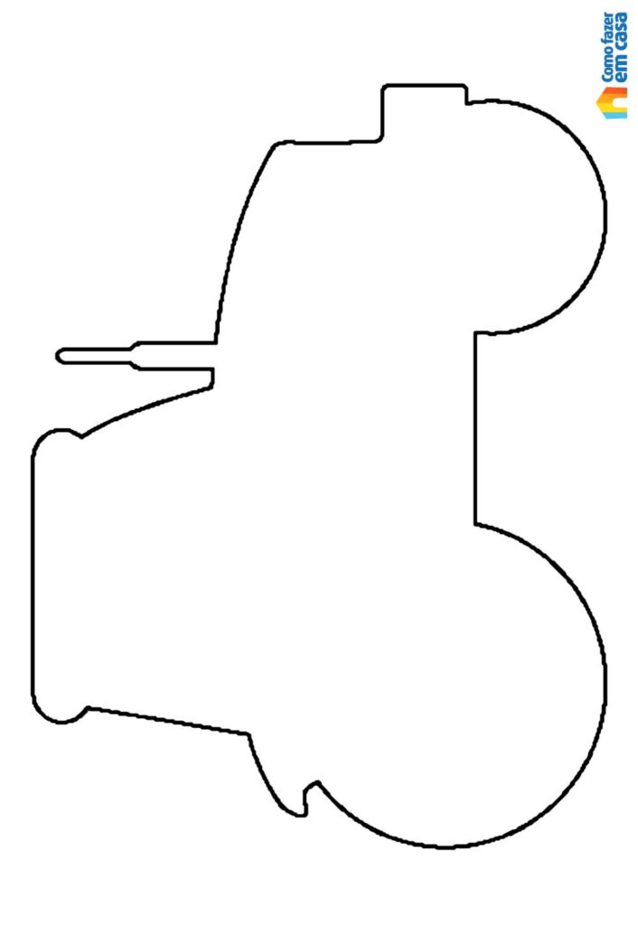 Molde Grande de Trator para Imprimir