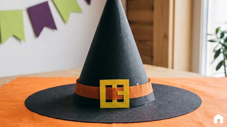 Chapéu de Bruxa de Papel
