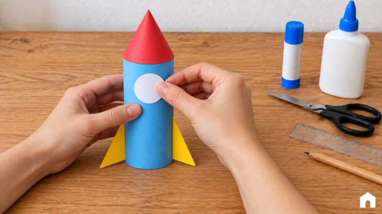 Como fazer Foguete de Papel para Crianças