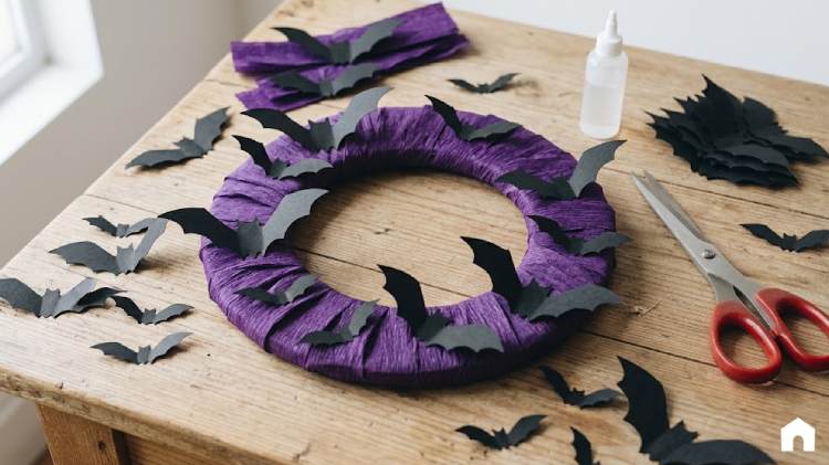 Guirlanda de Halloween com Decoração
