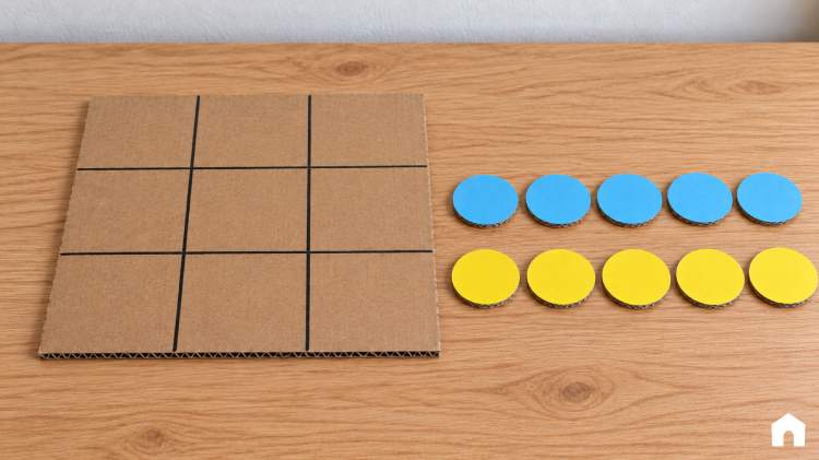 Passo a passo para fazer jogo da velha de papelão