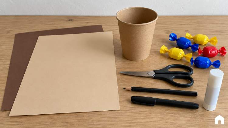 Materiais para Porta-doces para Dia das Crianças