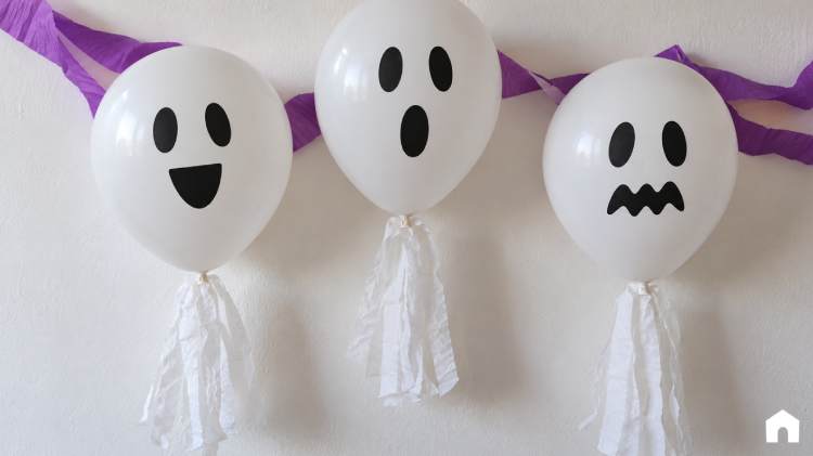 Balões Fantasminhas para Halloween