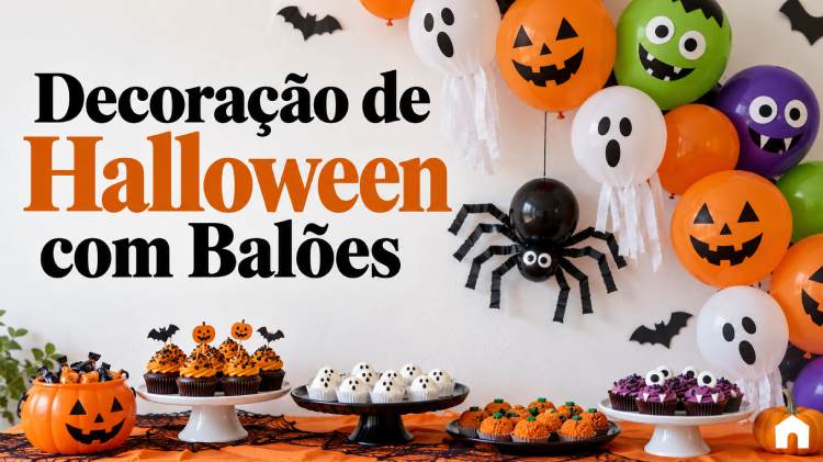 Decoração com Balões para Halloween