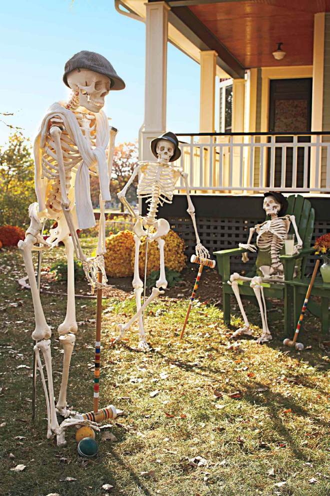 Jardim Decorado para Halloween