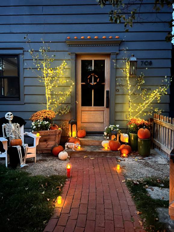 Enfeites de Jardim no Halloween