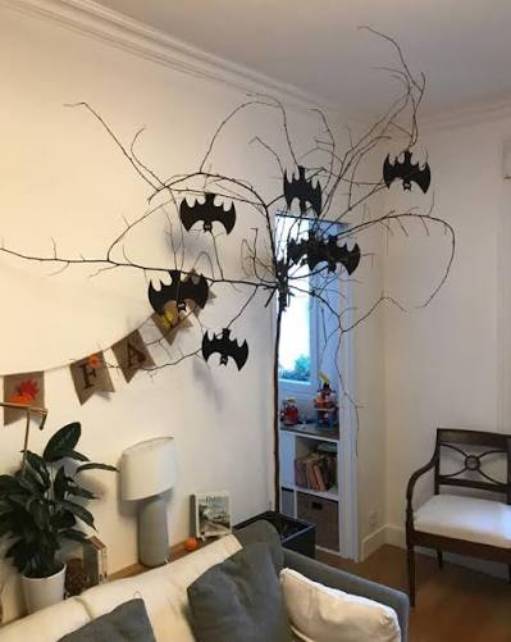 Decoração com Morcegos para Halloween