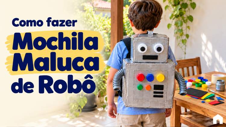 Como fazer Mochila Maluca de Robô