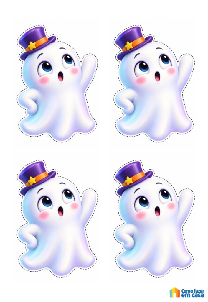 Moldes de Fantasmas para Imprimir