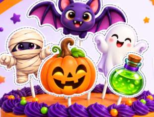 Moldes de Topos de Bolo para Halloween